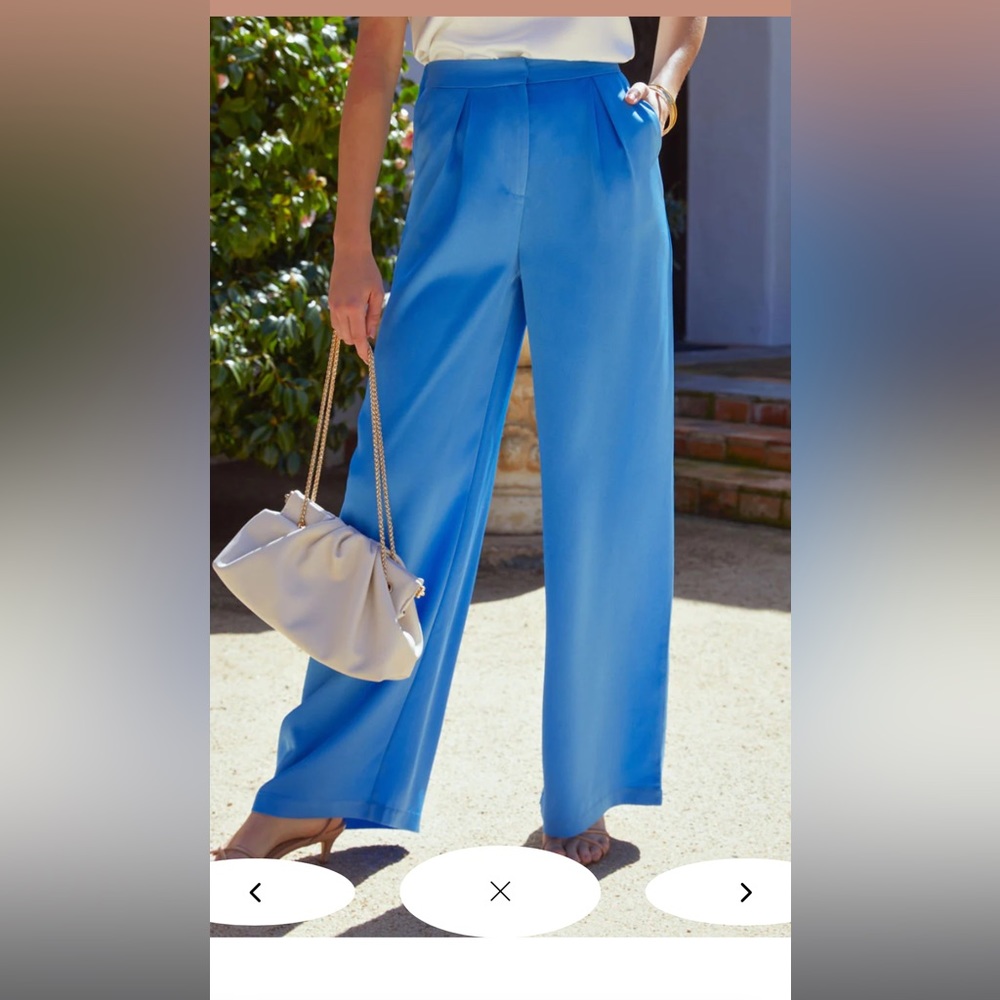 Bayside Satin Wide Leg Pants-4.